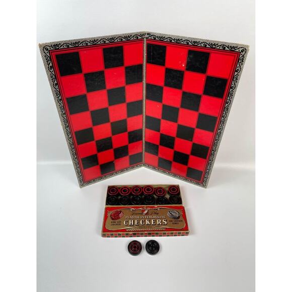 Vintage Transogram Checkers / Backgammon Board - Picture 1 of 4